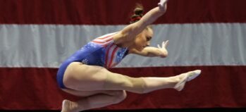 gymnast athlete jumps